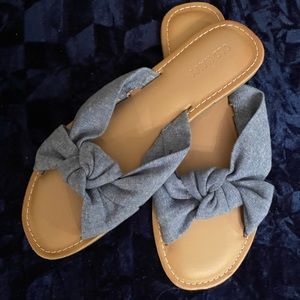 Chambray sandals